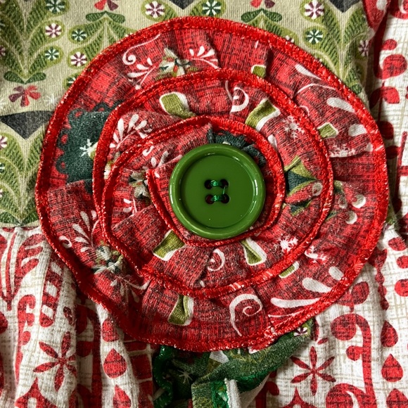 Jelly the Pug Christmas / Holiday dress / top size 8 - Picture 9 of 13